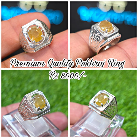Premium Quality Pukhraj Ring