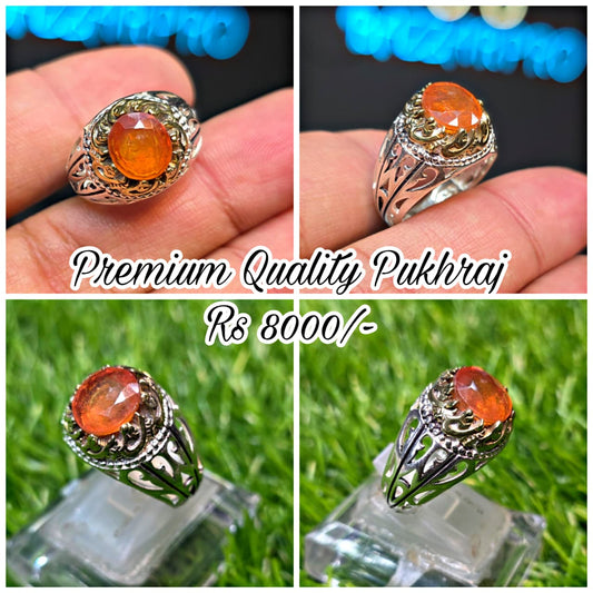 Premium Quality Pukhraj Ring