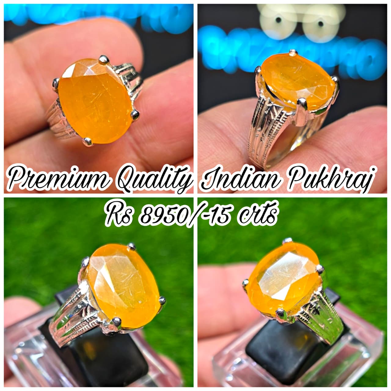 Premium Quality Pukhraj Ring