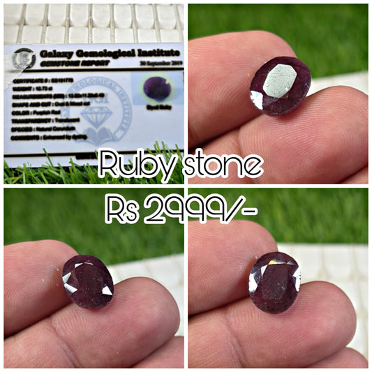 Ruby With Lab Certificate