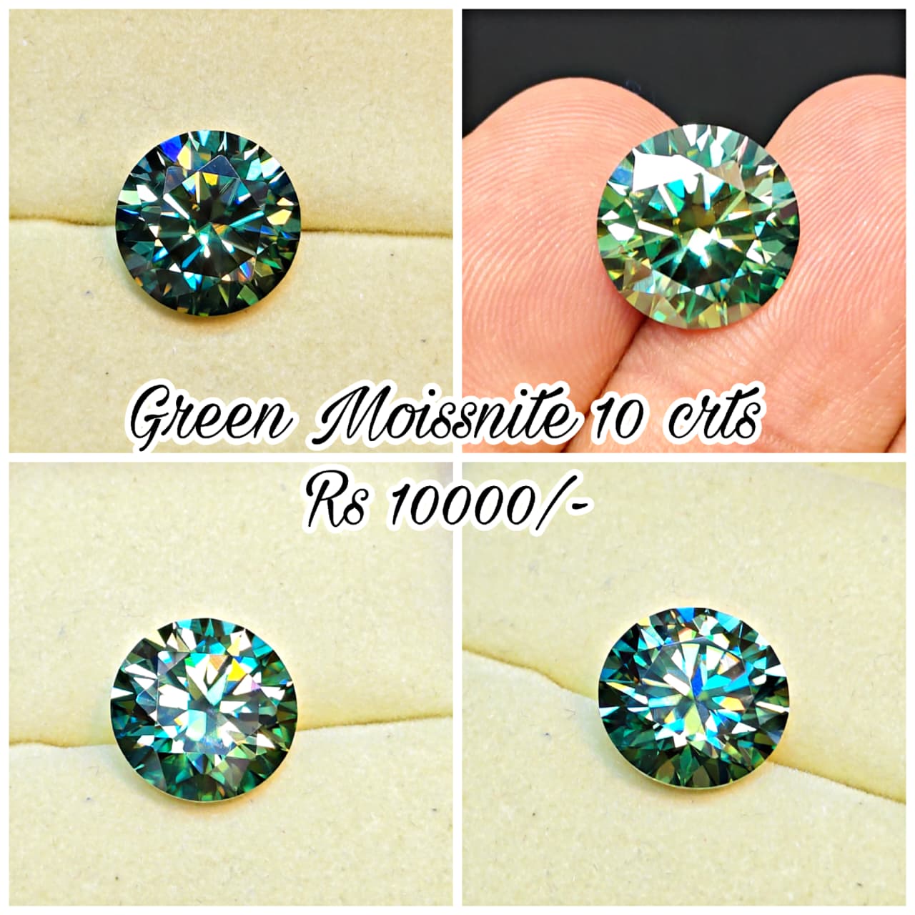 Green Color Moissanite