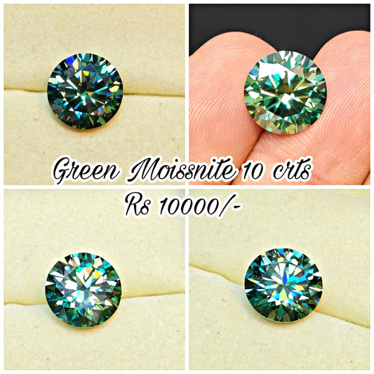 Green Color Moissanite