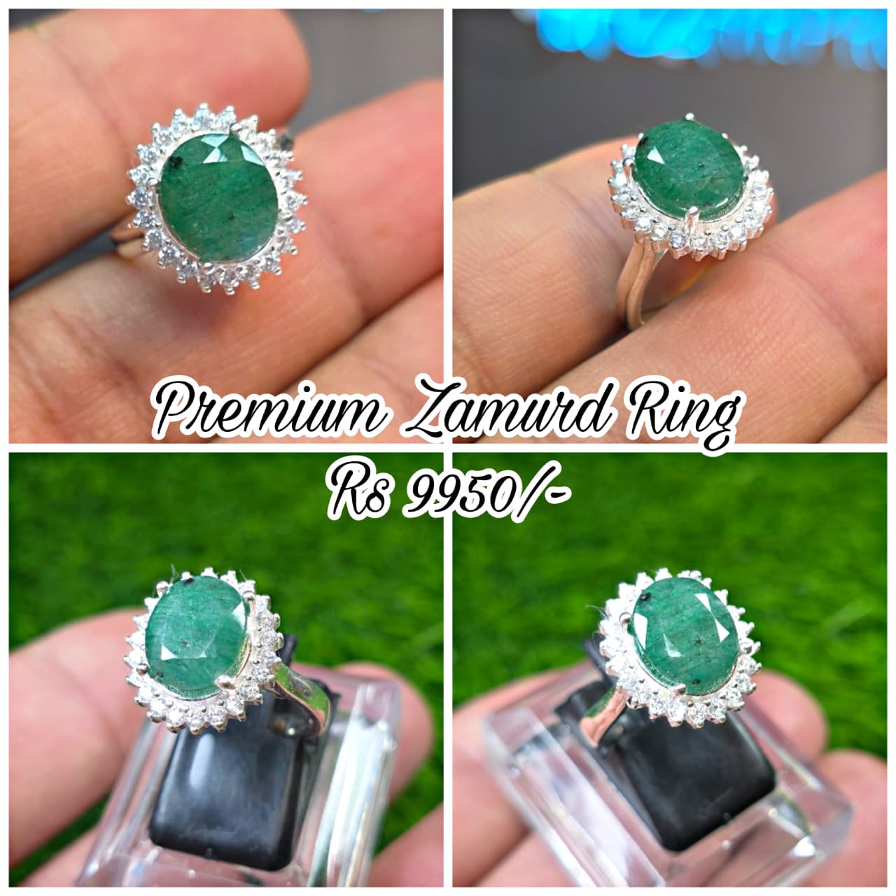 Premium Quality Zamurd Ring (Ladies)