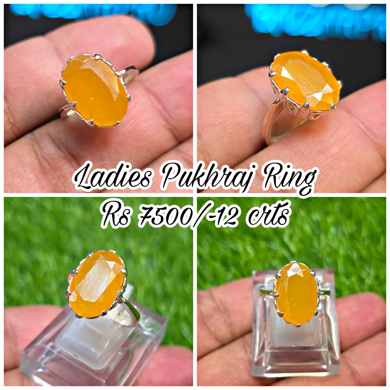 Premium Quality Pukhraj Ring