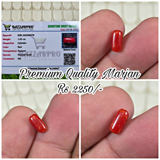 Premium Quality Marjan Stone With Lab Certificate