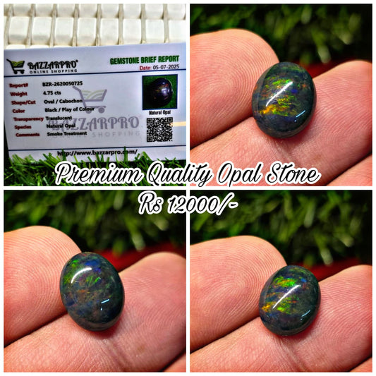 Natural Opal Stone With Lab Certificate