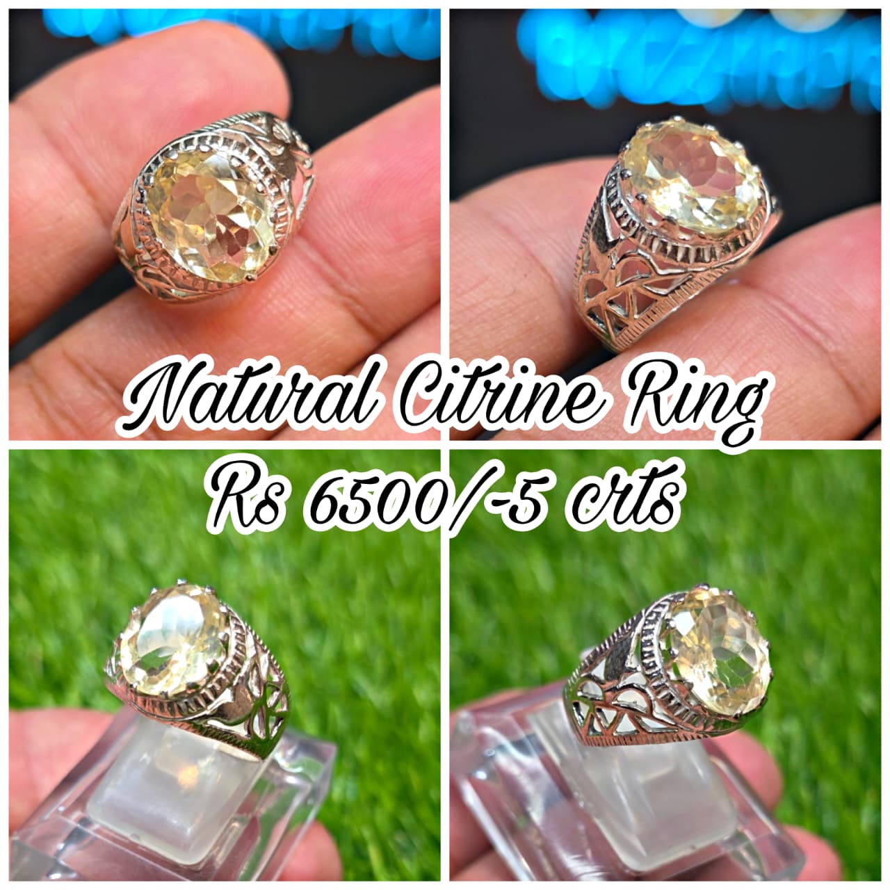Premium Quality Natural Citrine Ring