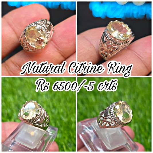 Premium Quality Natural Citrine Ring