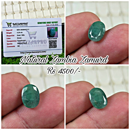 Premium Quality Zambia Zamurd With Lab Certificate