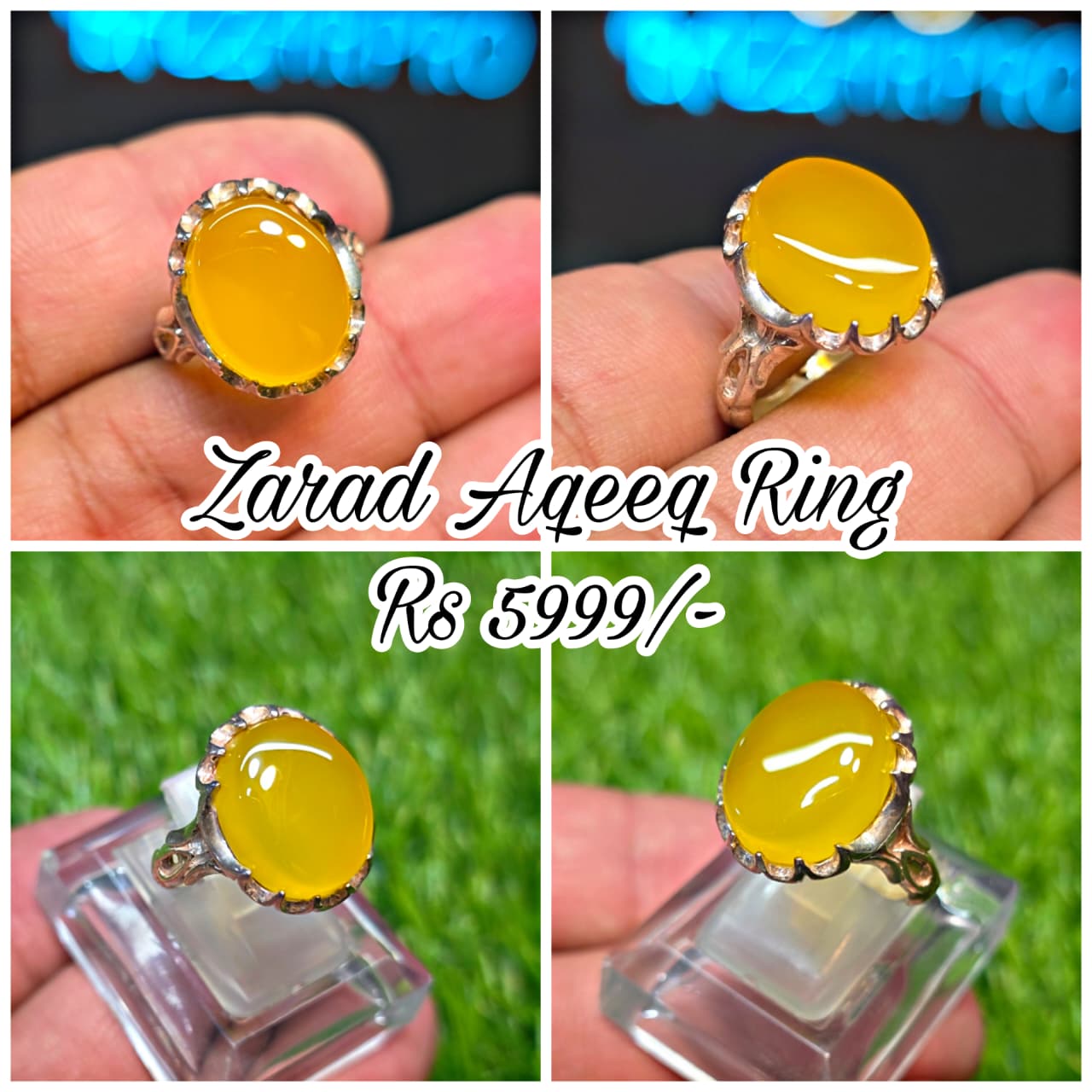 Premium Quality Zarad Aqeeq Ring
