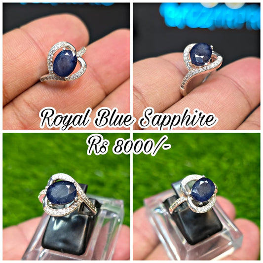 Premium Quality Neelam Ring (Ladies)