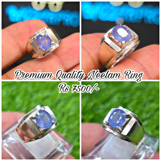 Premium Quality Neelam Ring
