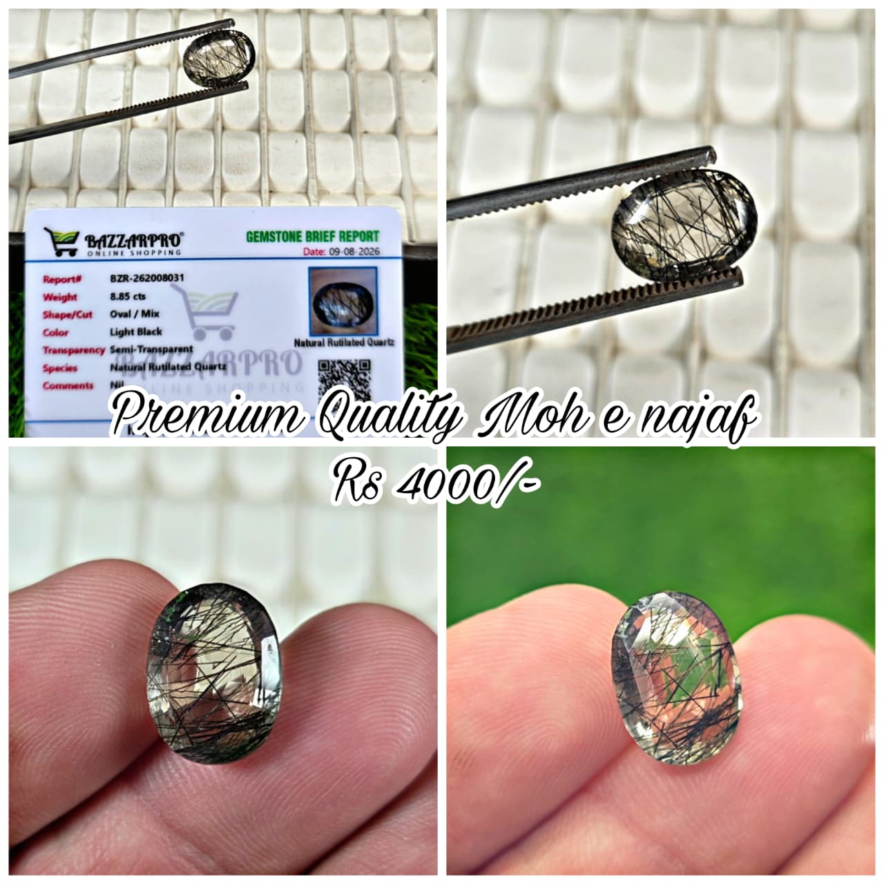 Premium Quality Moh e Najaf Stone With Lab Certificate