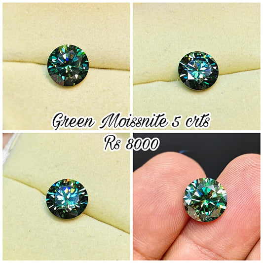 Green Color Moissanite