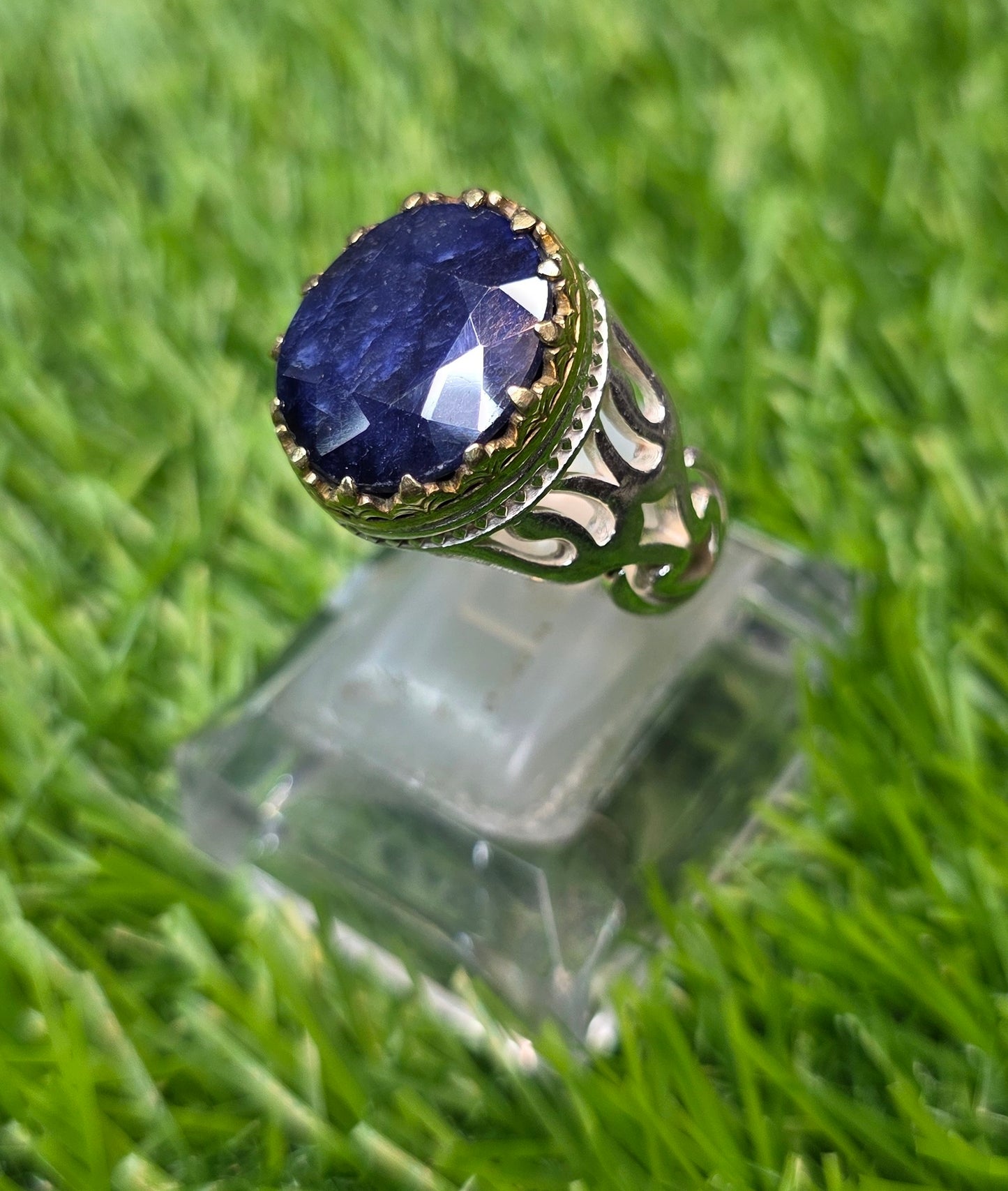 Premium Quality Vintage Design Neelam Ring