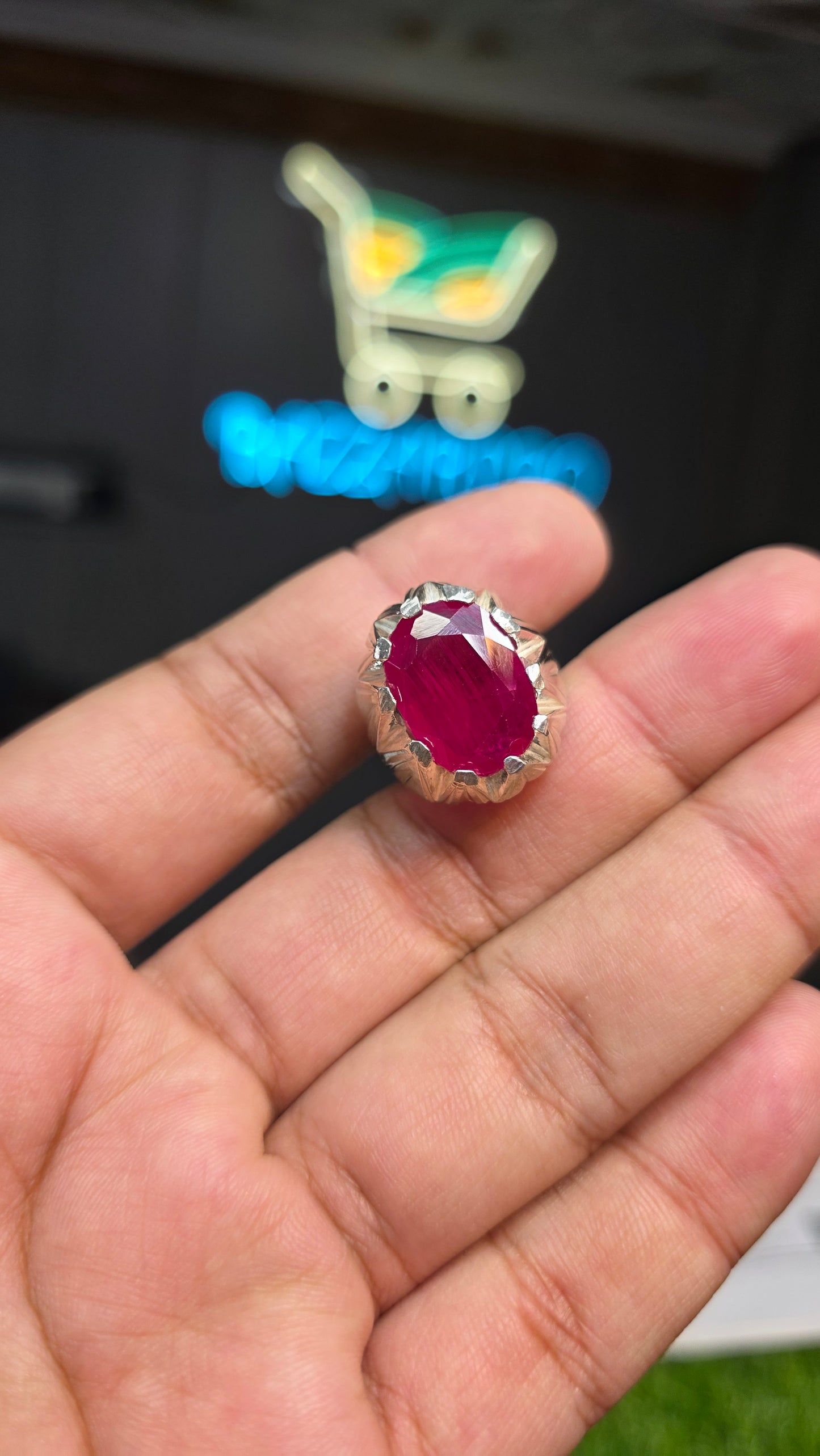 Premium Quality Anari Yaqoot Ring