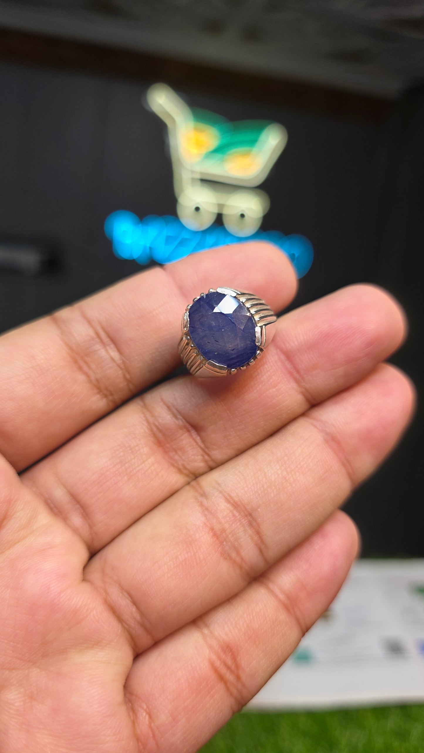 Premium Quality Neelam Ring