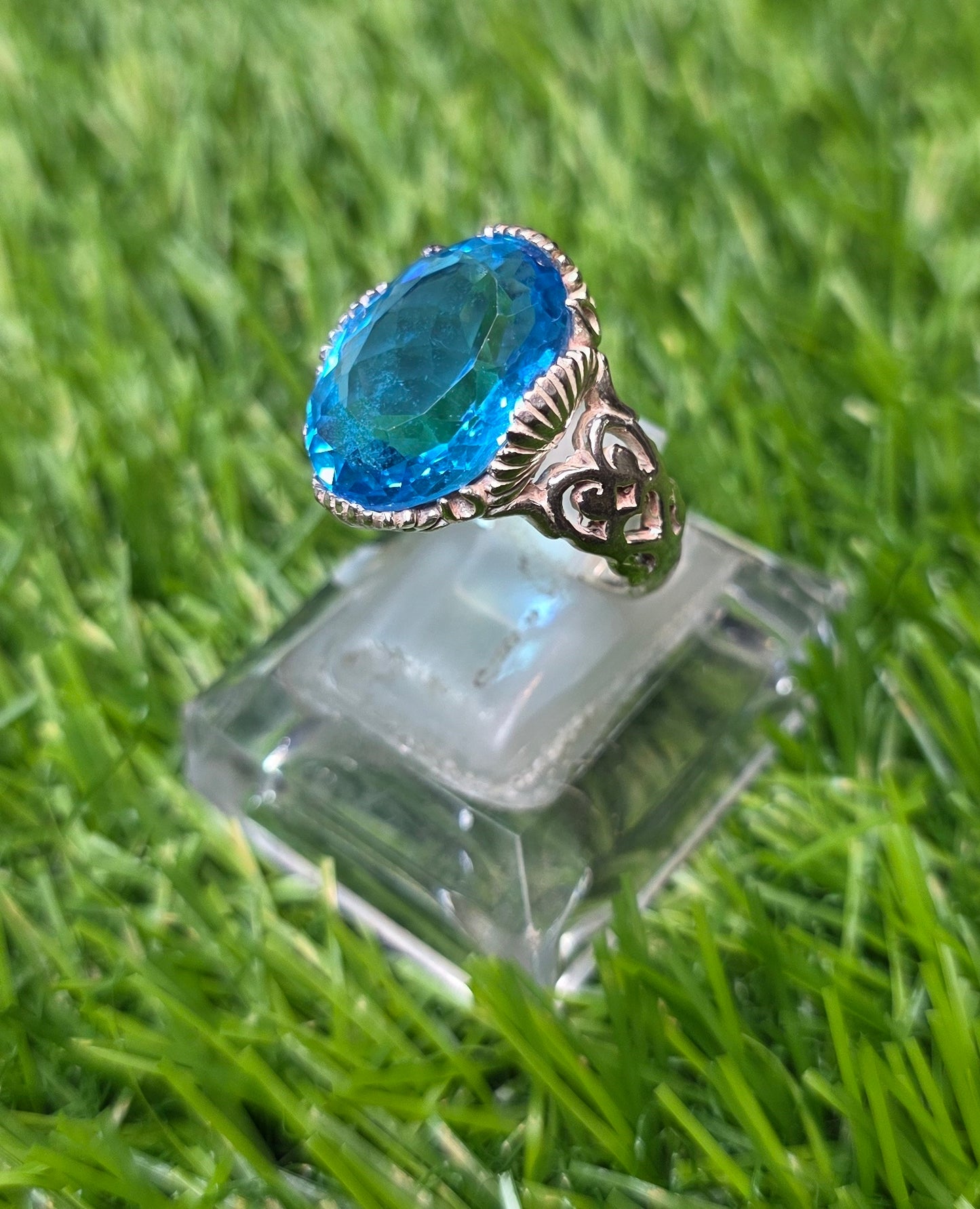 Premium Quality Blue Topaz Ring