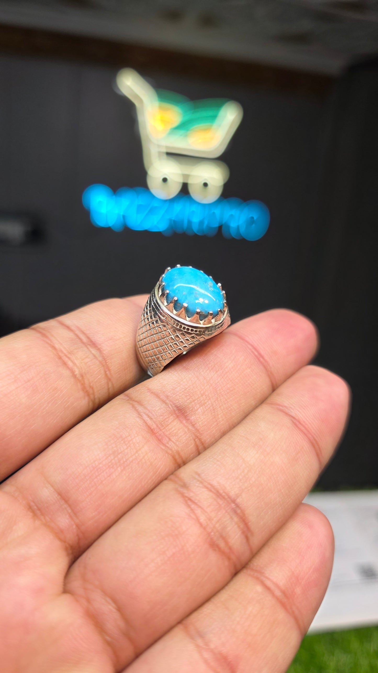 Premium Quality Irani Feroza Ring