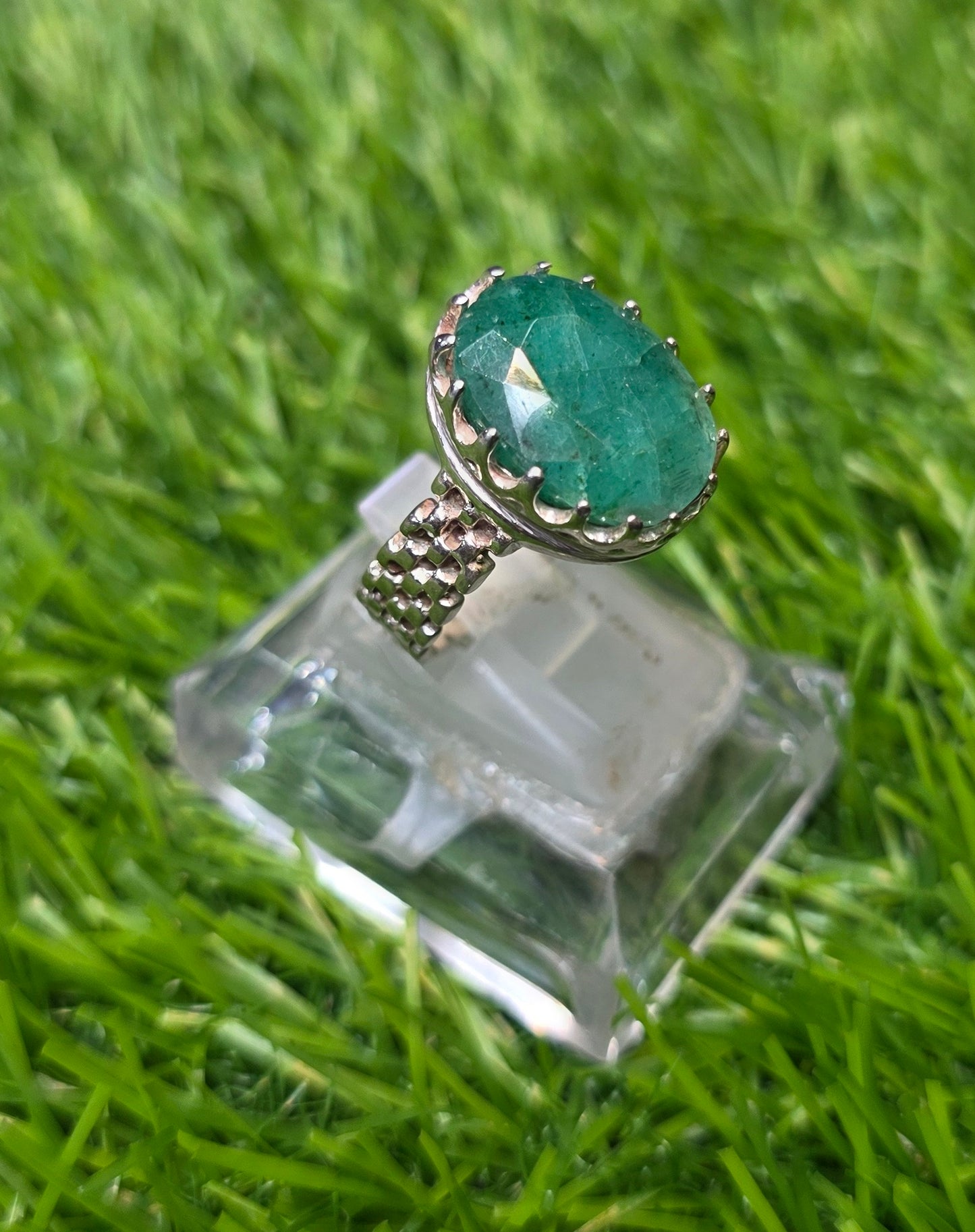 Premium Quality Zambia Zamurd Ring