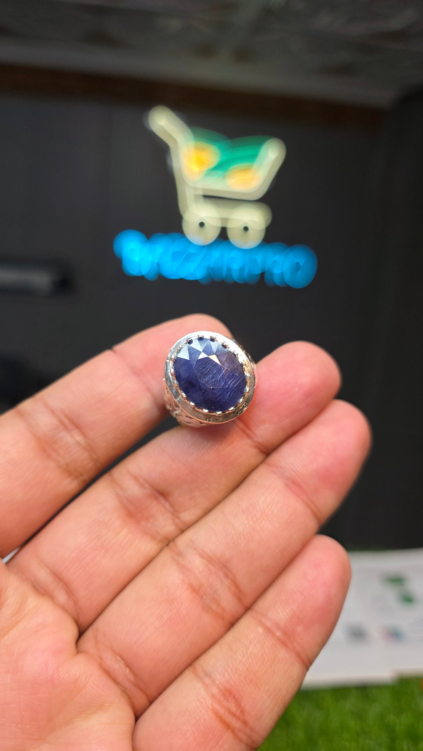 Premium Quality Neelam Ring