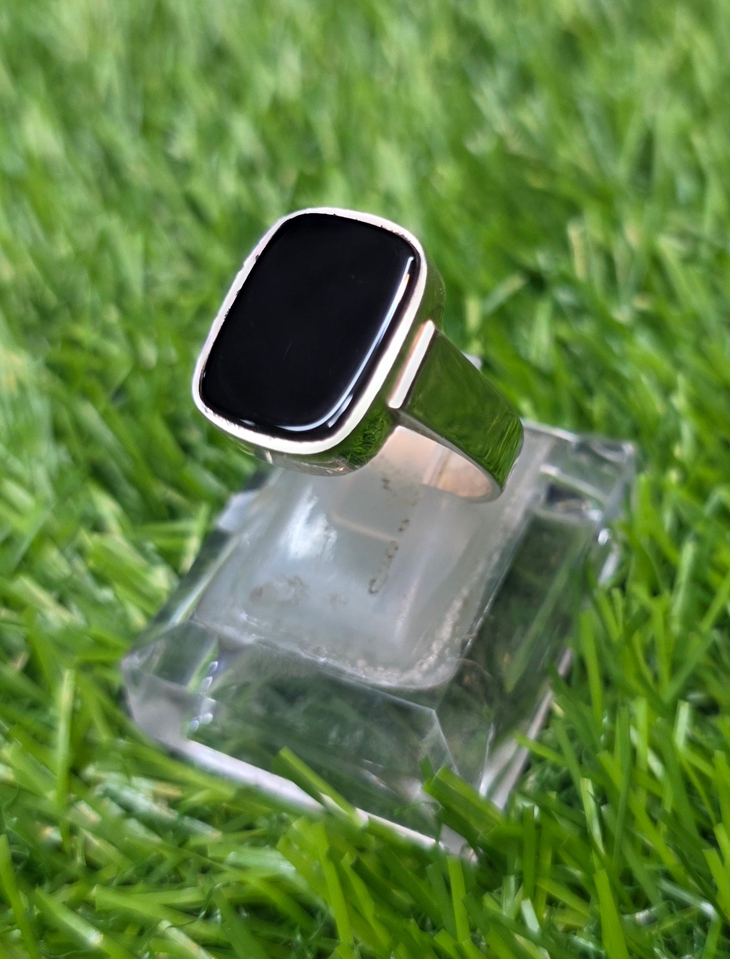 Premium Quality Black Aqeeq Ring
