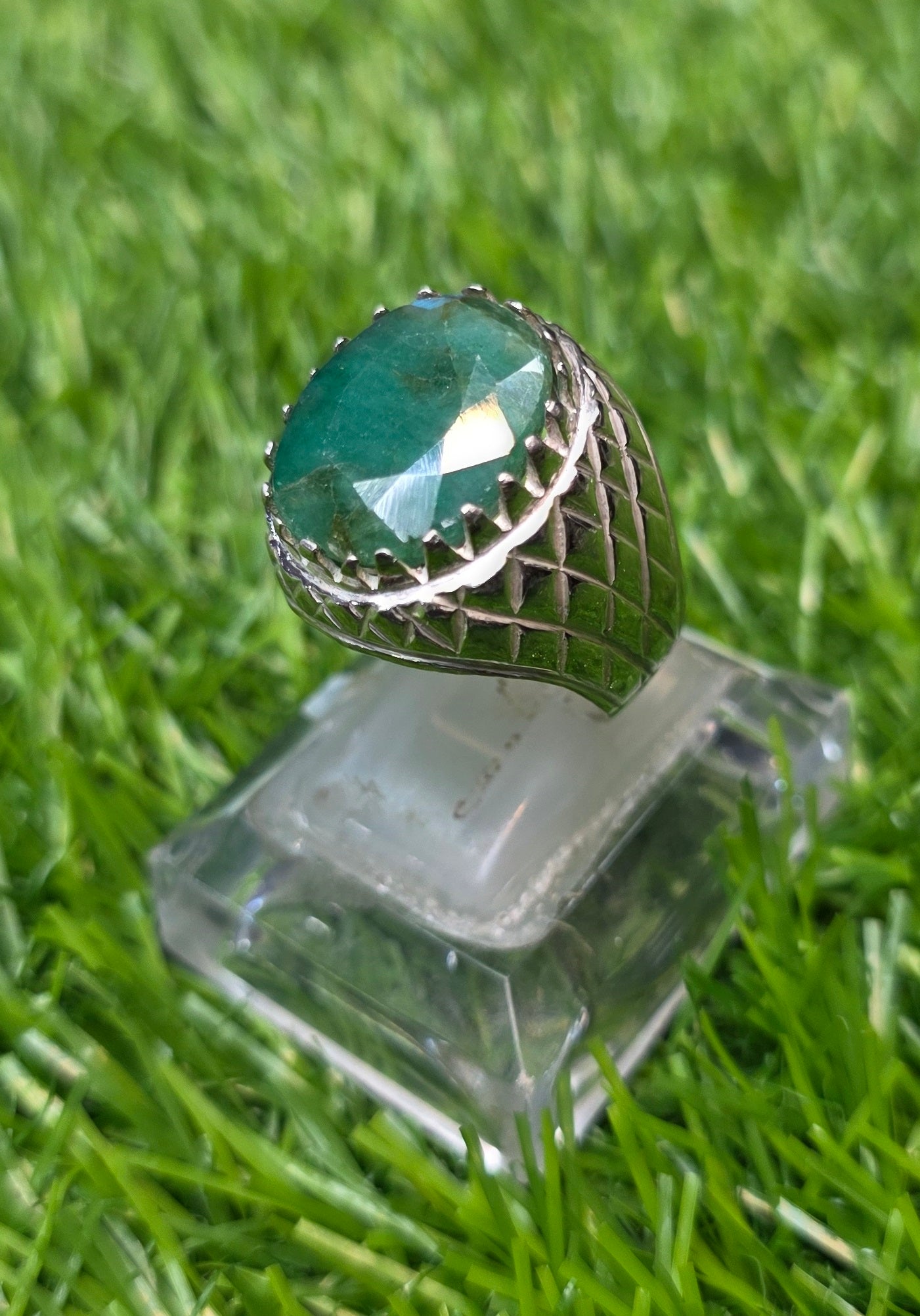Premium Quality Zambia Zamurd Ring