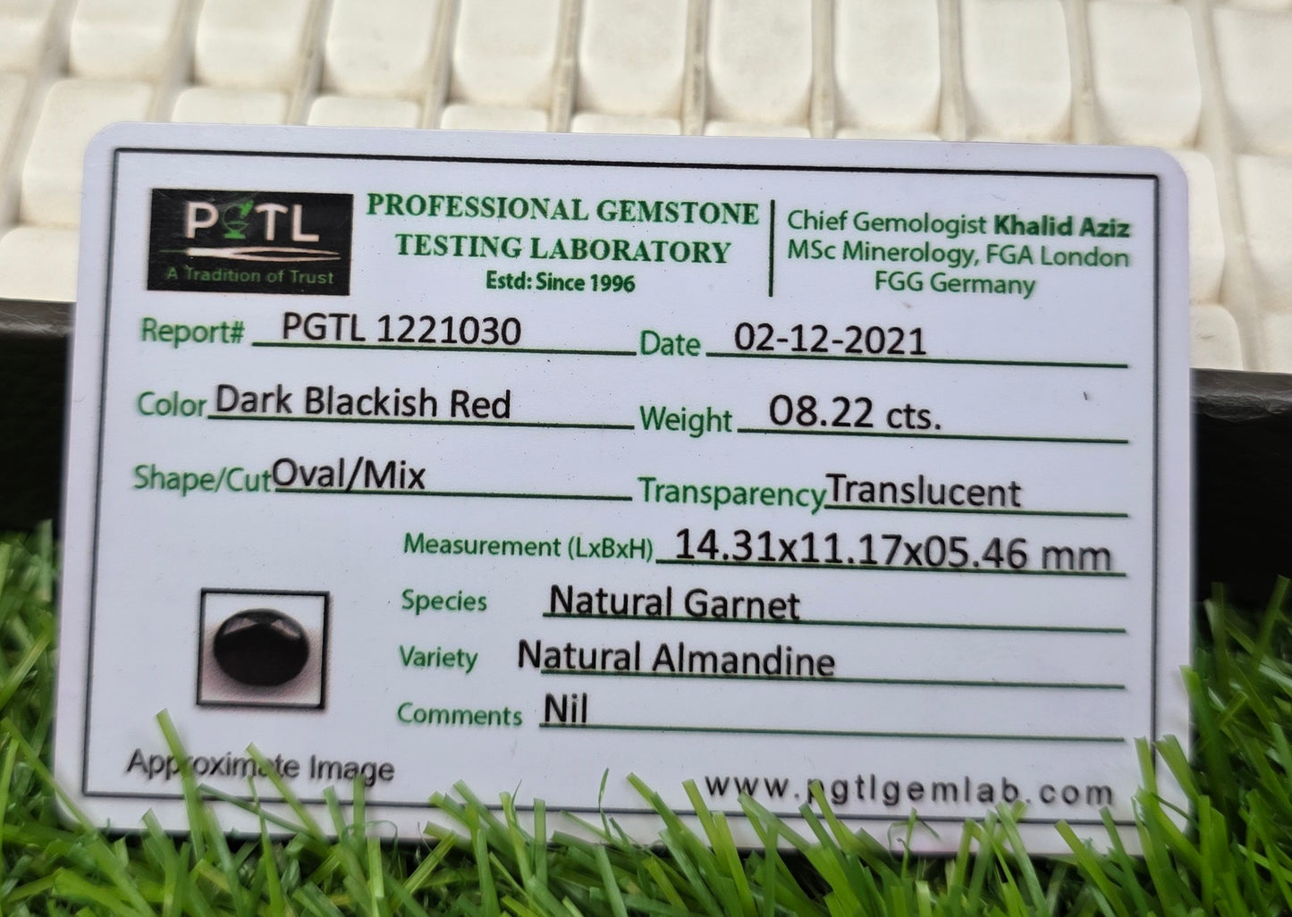 Yaqoot Stone With Lab Certificate