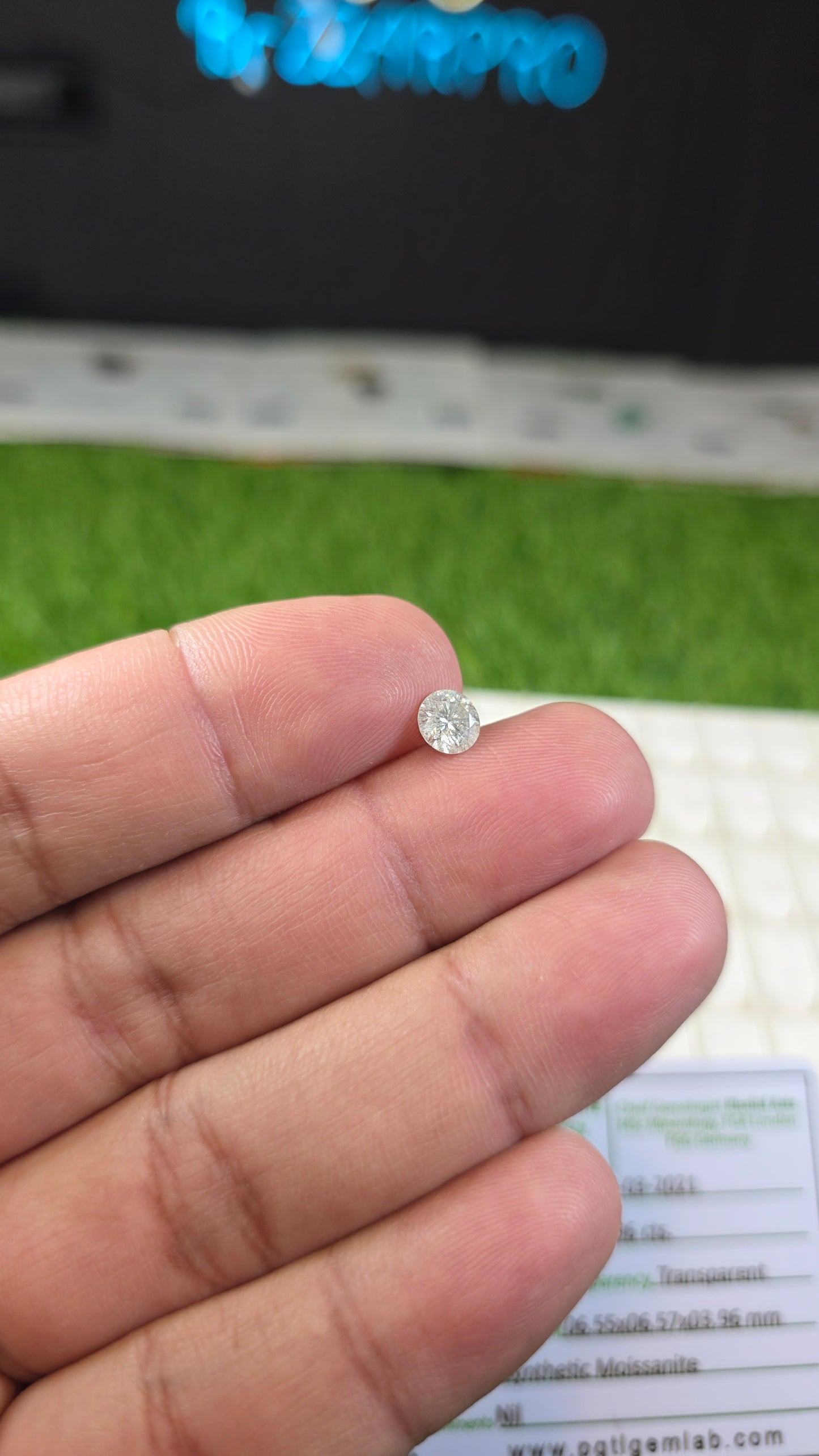 Moissanite Stone With Lab Certificate