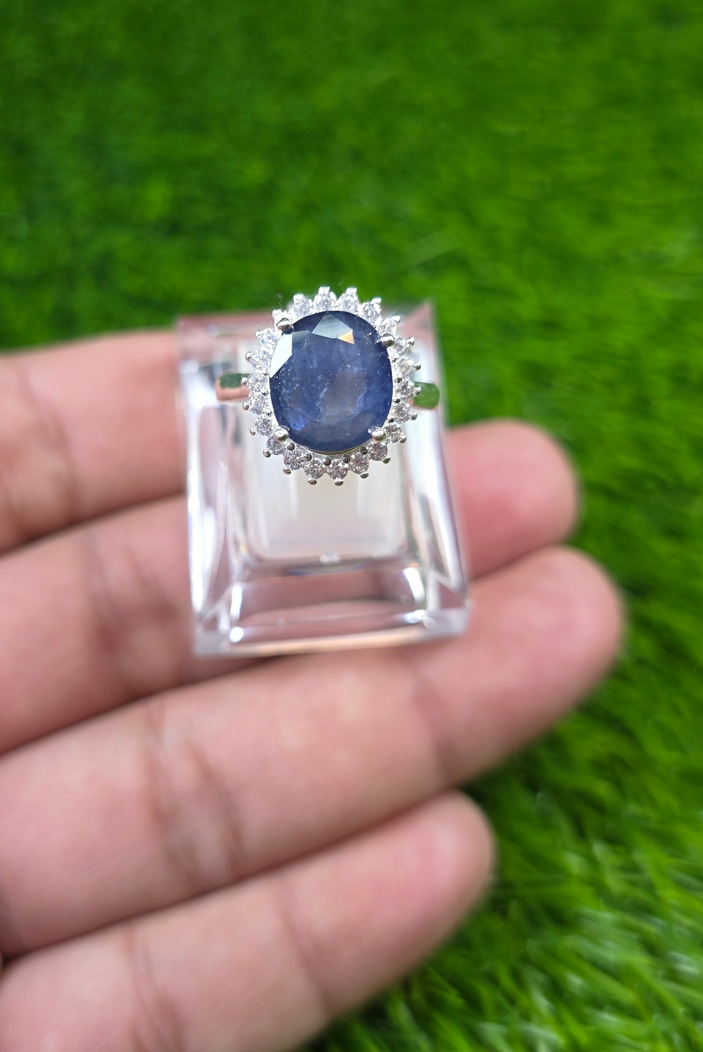 Premium Quality Neelam Ring (Ladies)