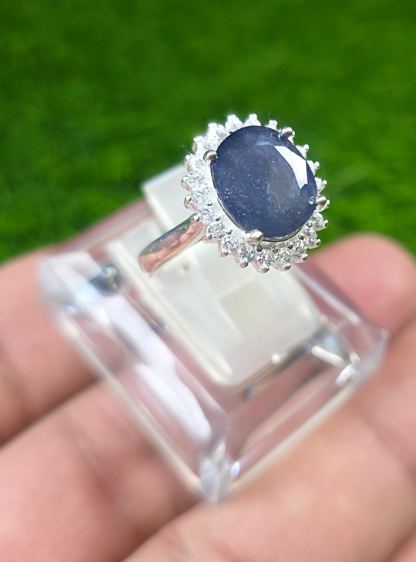 Premium Quality Neelam Ring (Ladies)