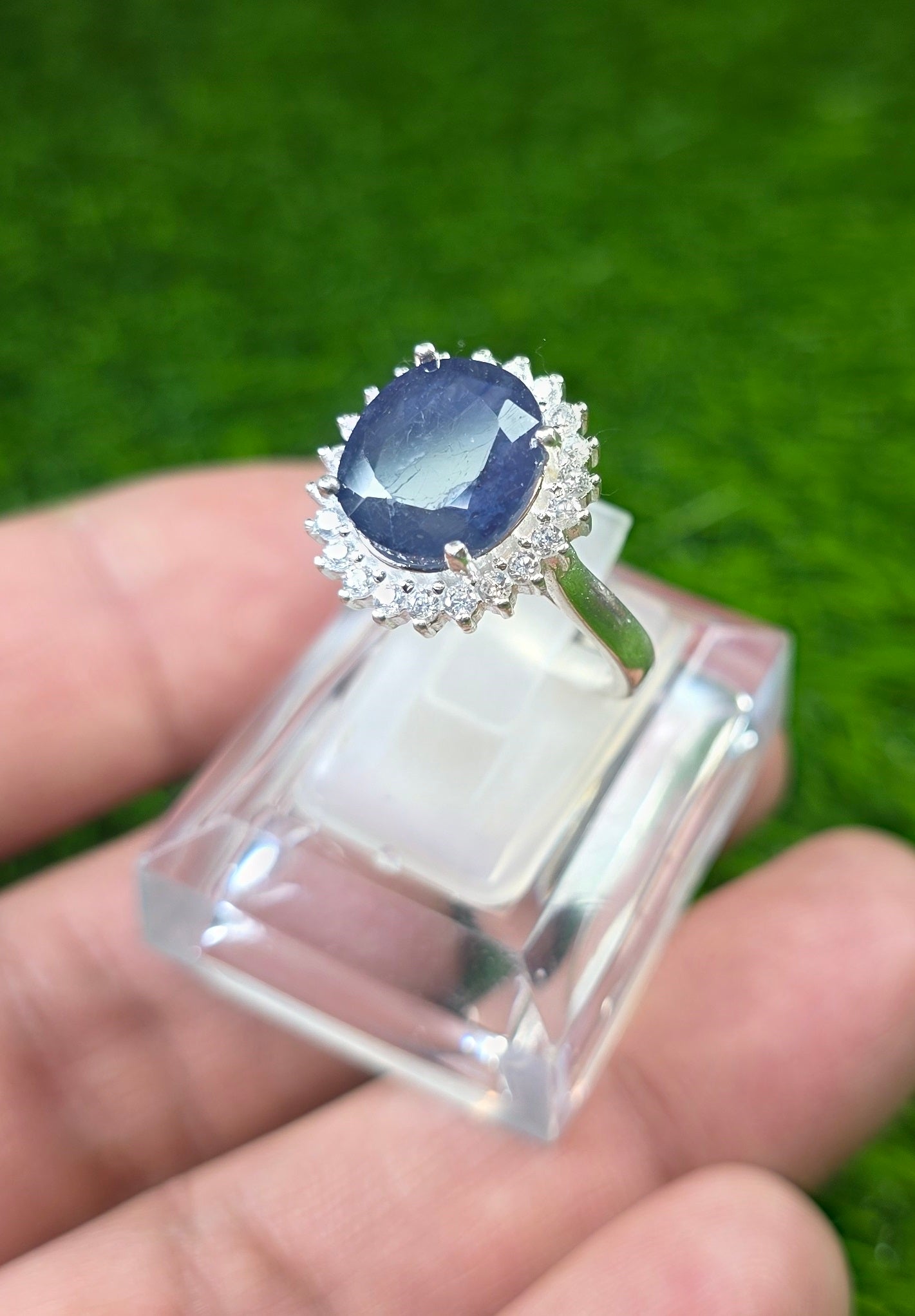 Premium Quality Neelam Ring (Ladies)