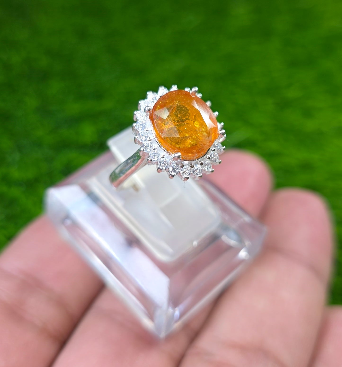 Premium Quality Pukhraj Ring (Ladies)