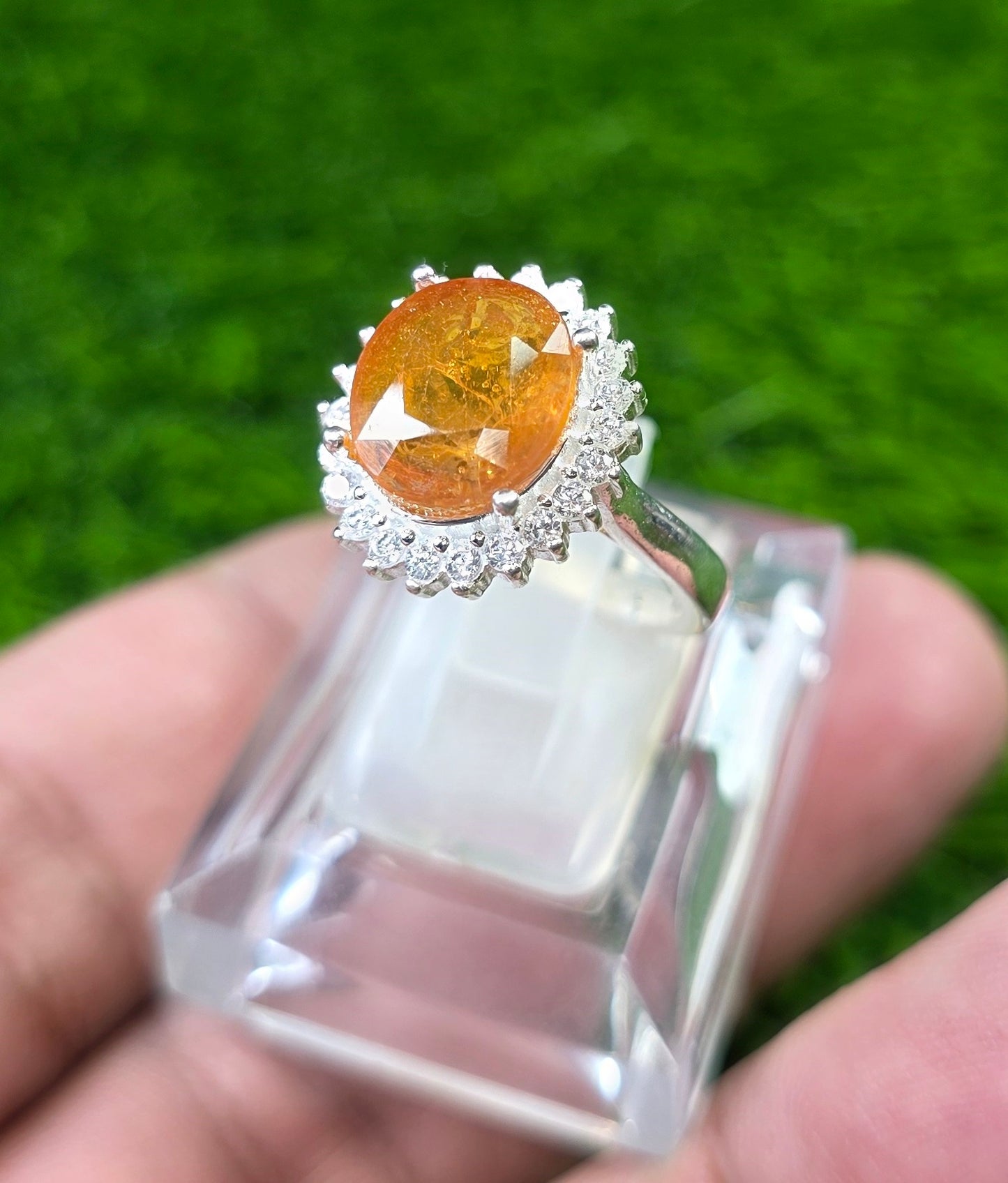 Premium Quality Pukhraj Ring (Ladies)