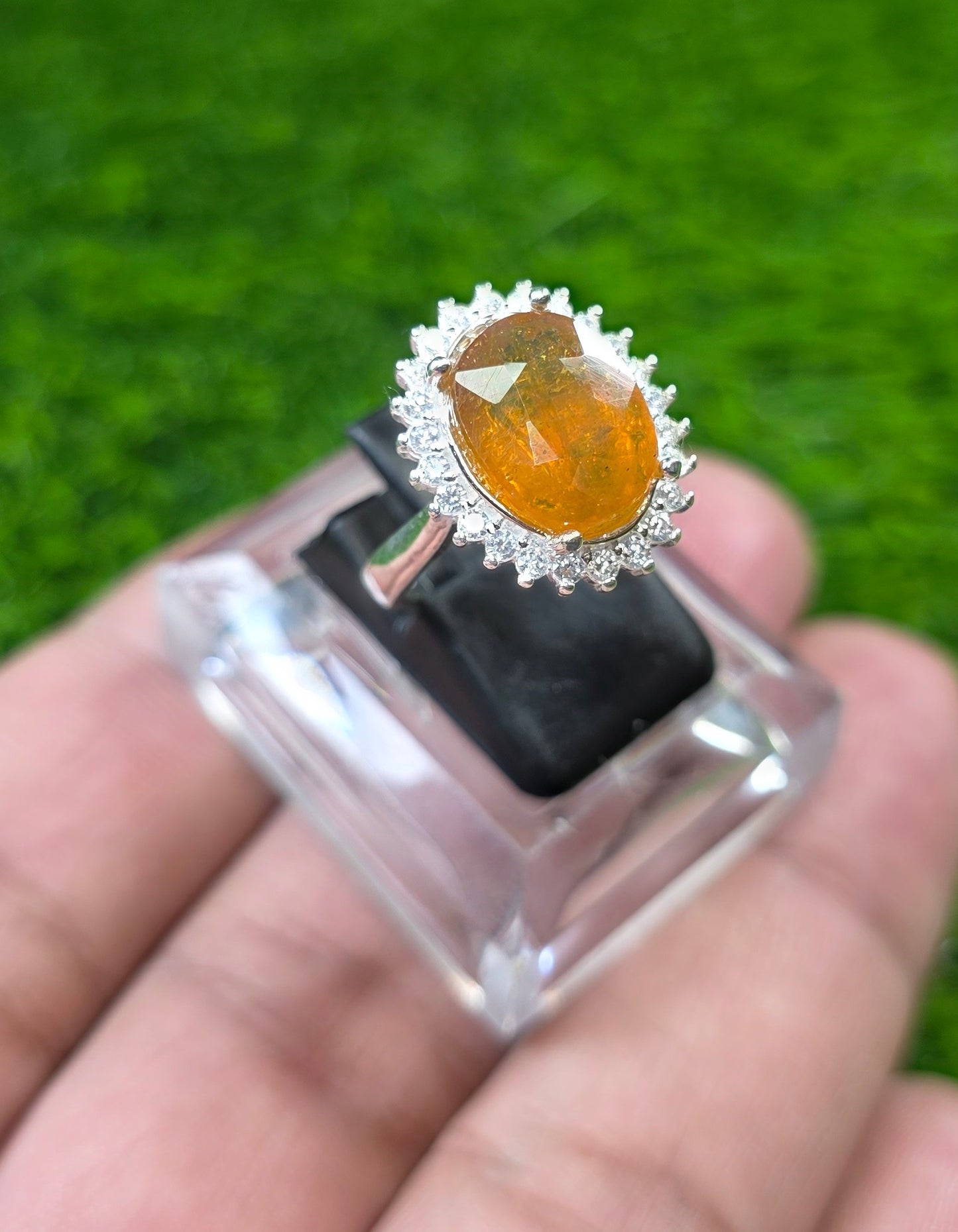Premium Quality Pukhraj Ring (Ladies)