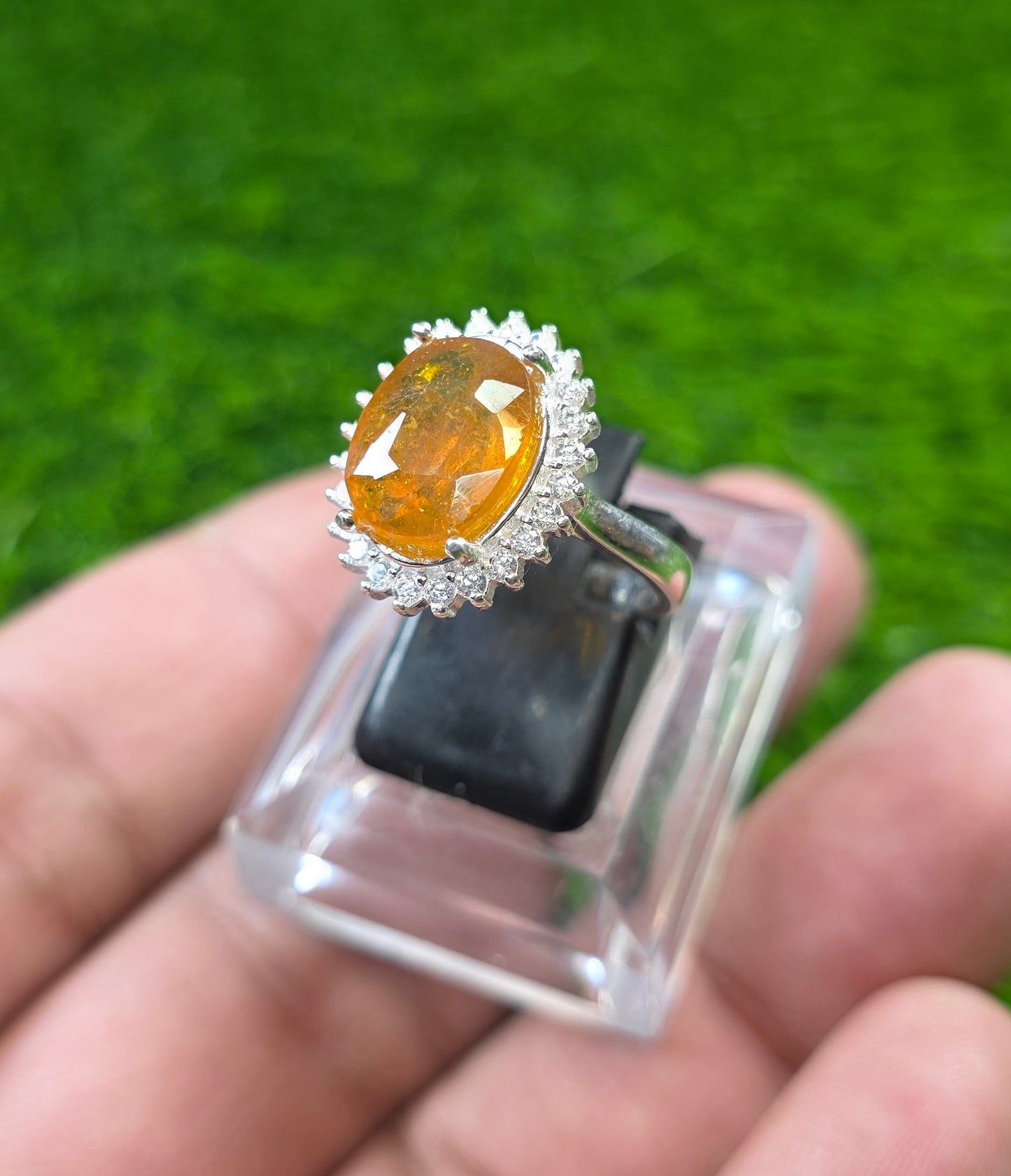 Premium Quality Pukhraj Ring (Ladies)