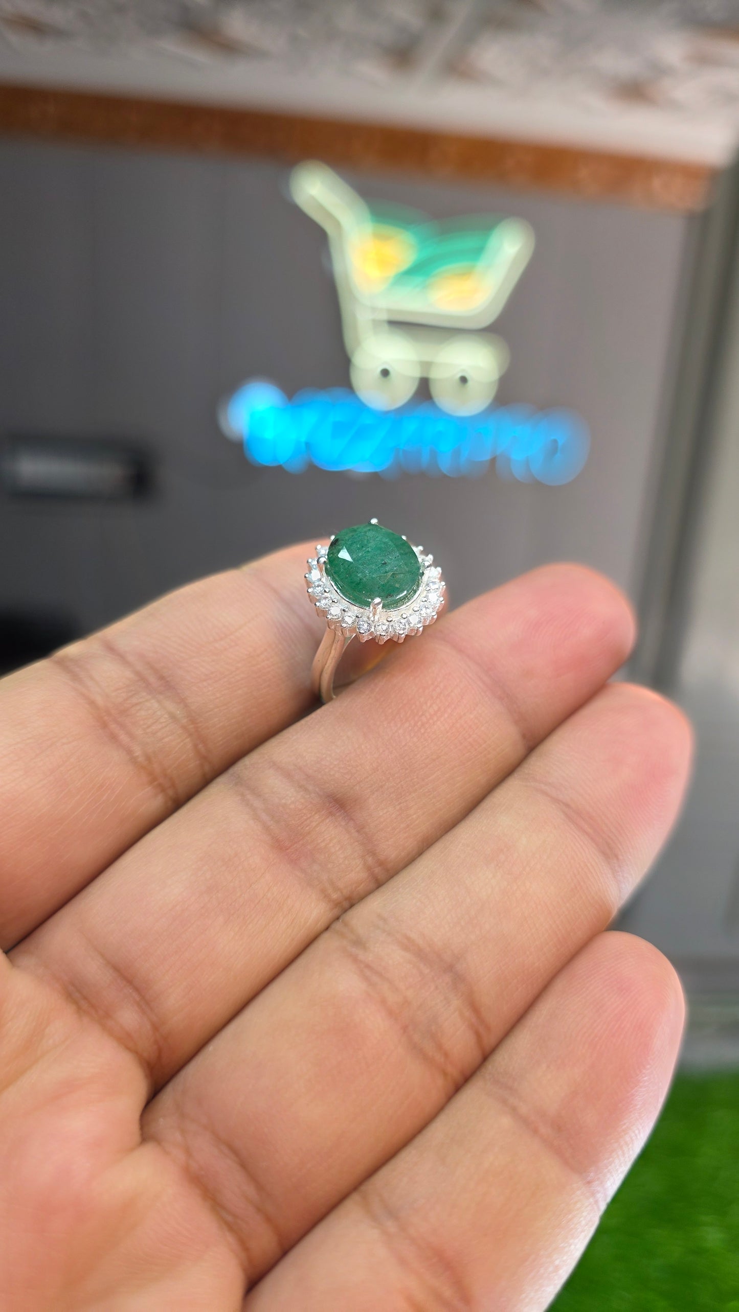 Premium Quality Zamurd Ring (Ladies)