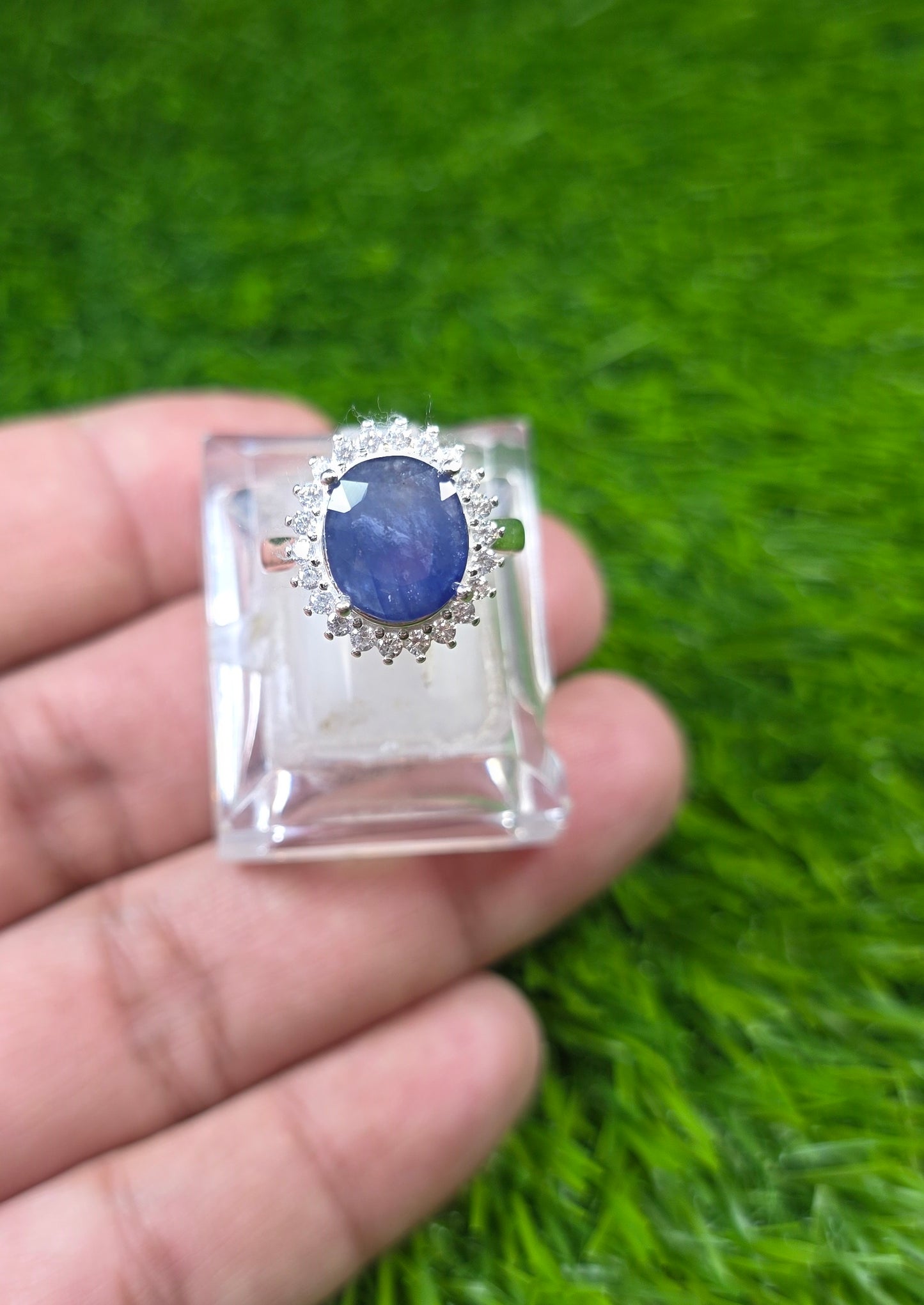 Premium Quality Neelam Ring (Ladies)