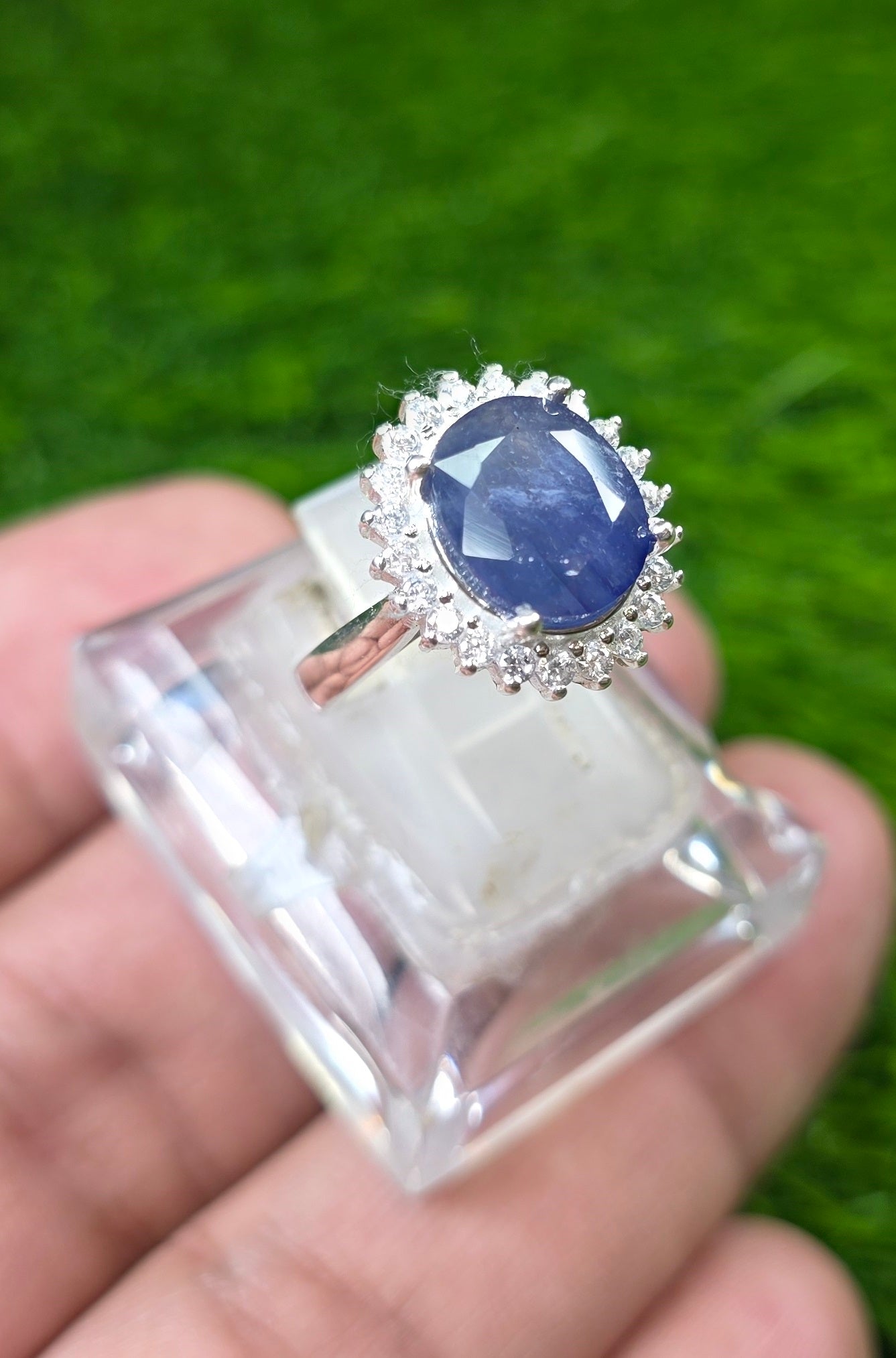 Premium Quality Neelam Ring (Ladies)