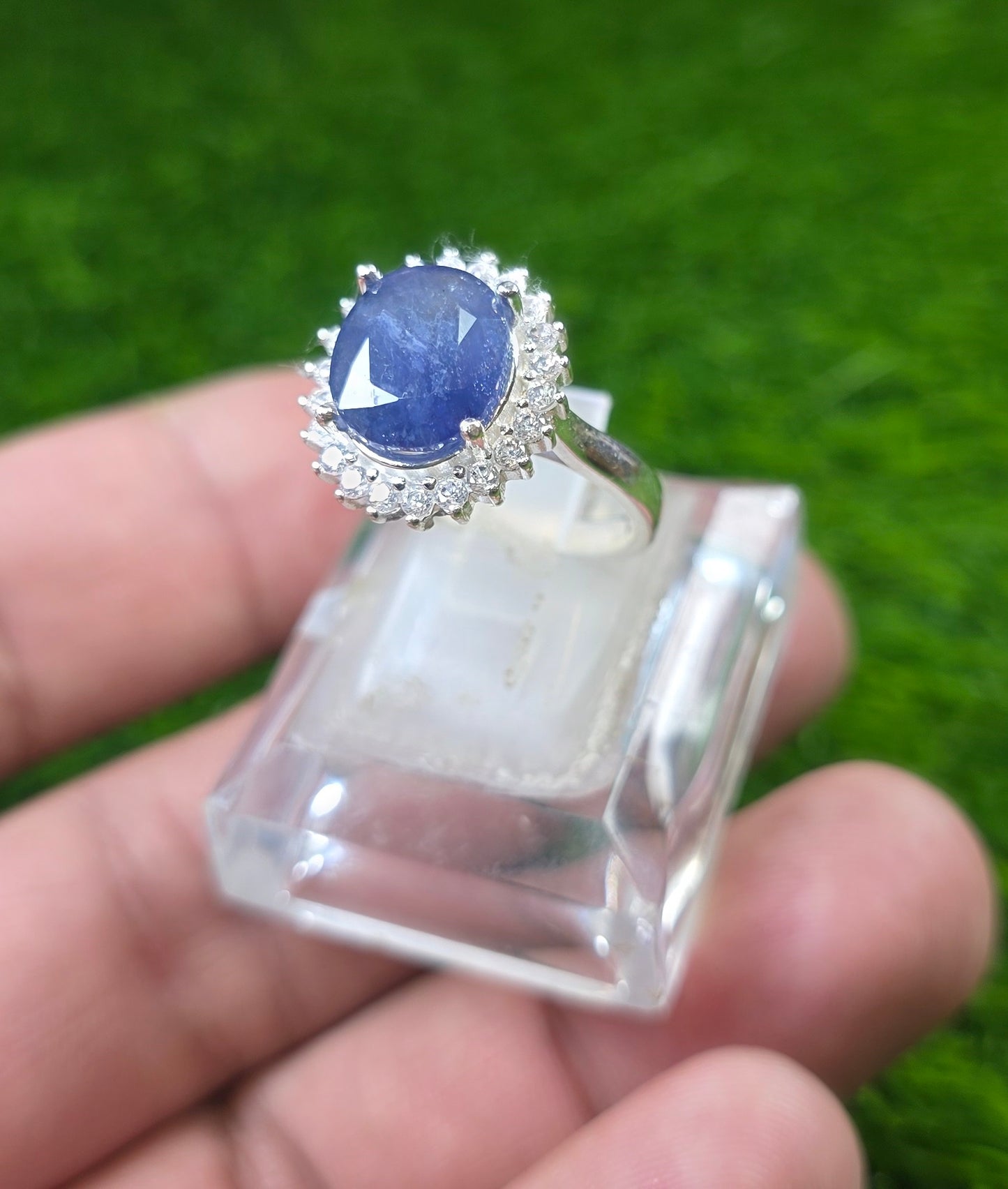 Premium Quality Neelam Ring (Ladies)