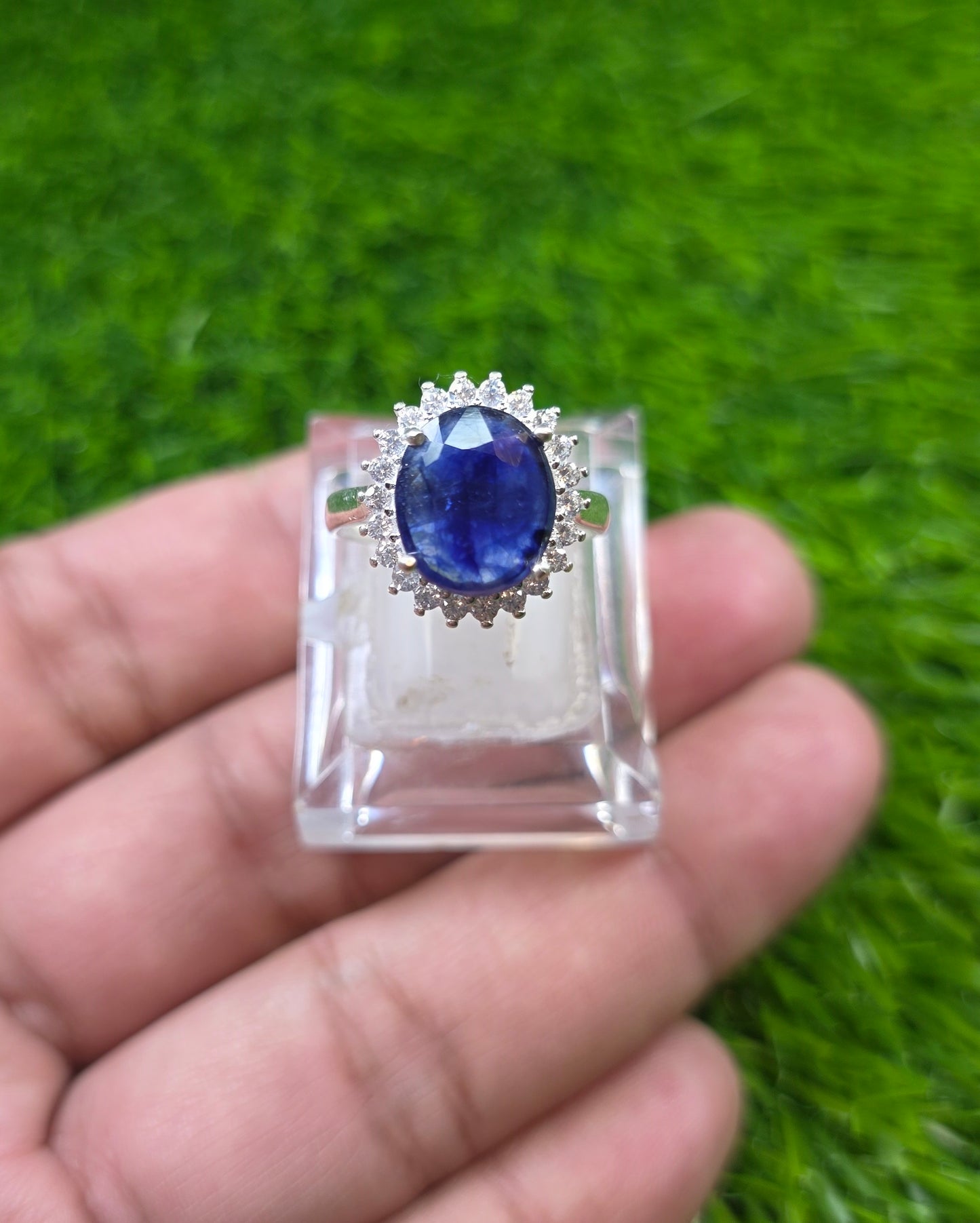 Premium Quality Neelam Ring (Ladies)