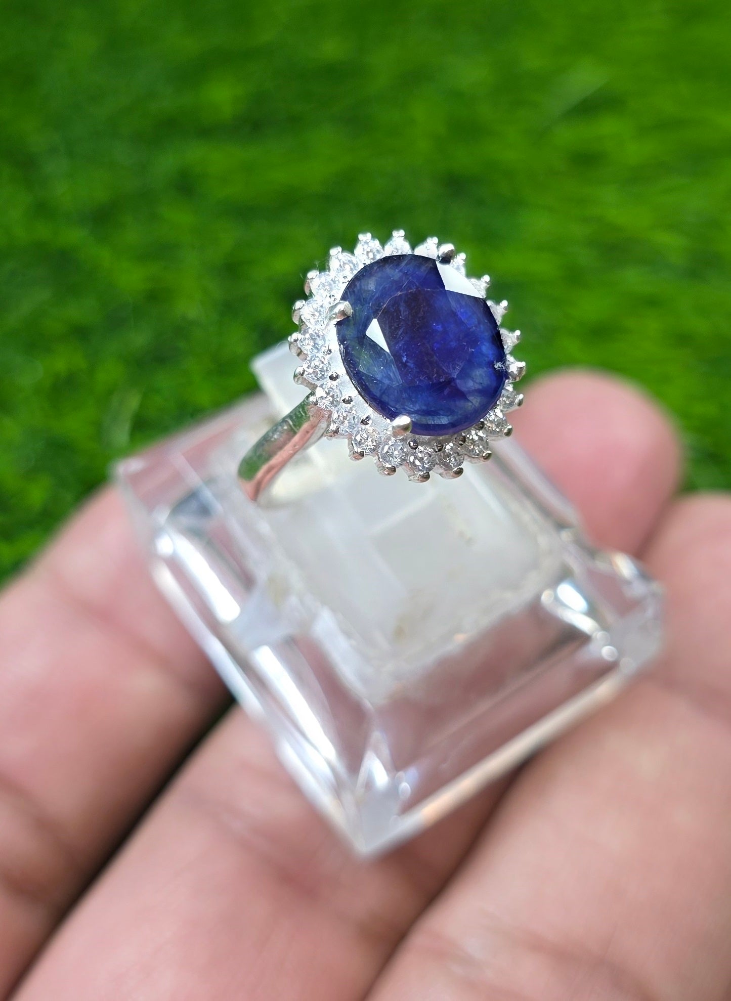Premium Quality Neelam Ring (Ladies)