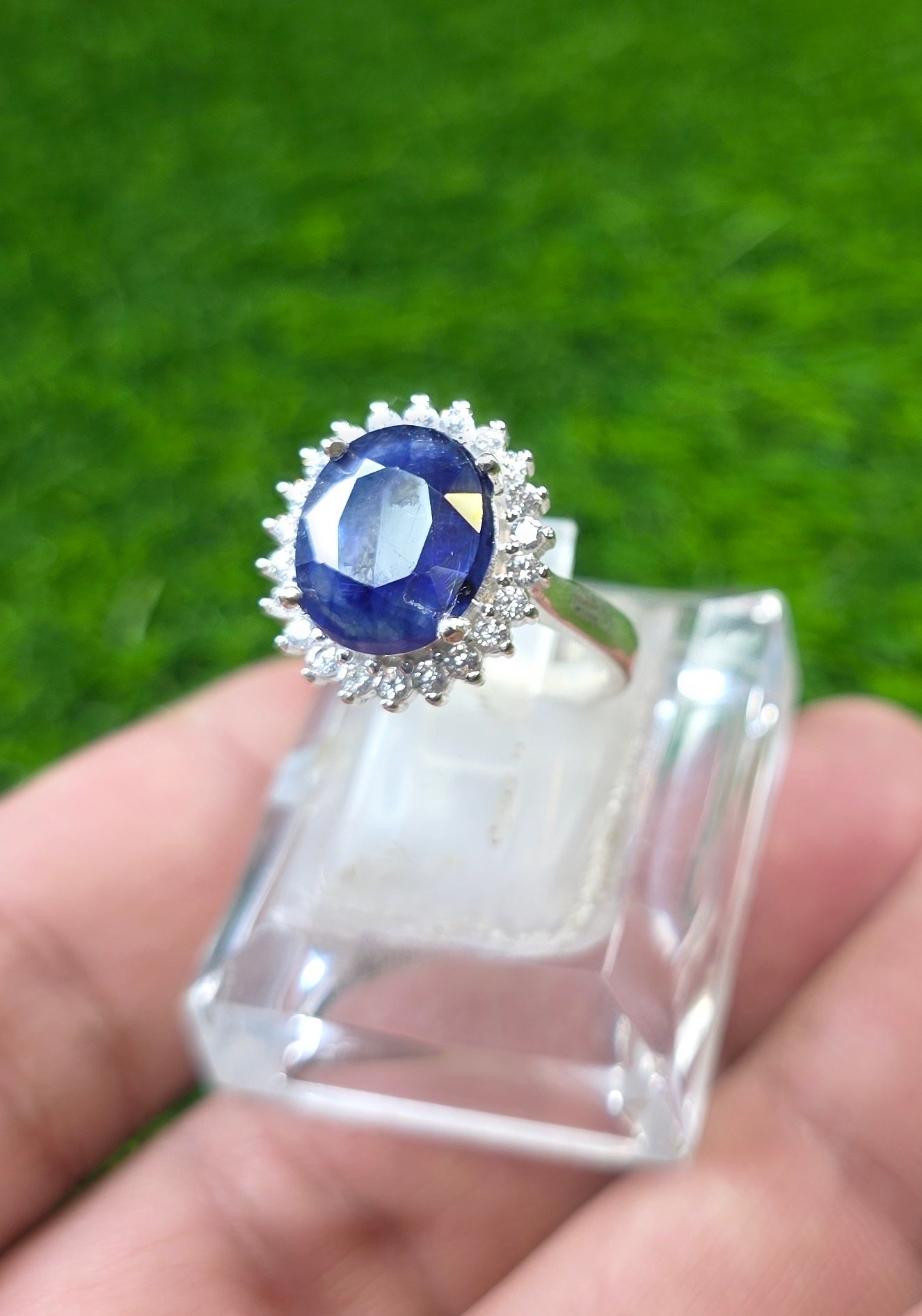 Premium Quality Neelam Ring (Ladies)