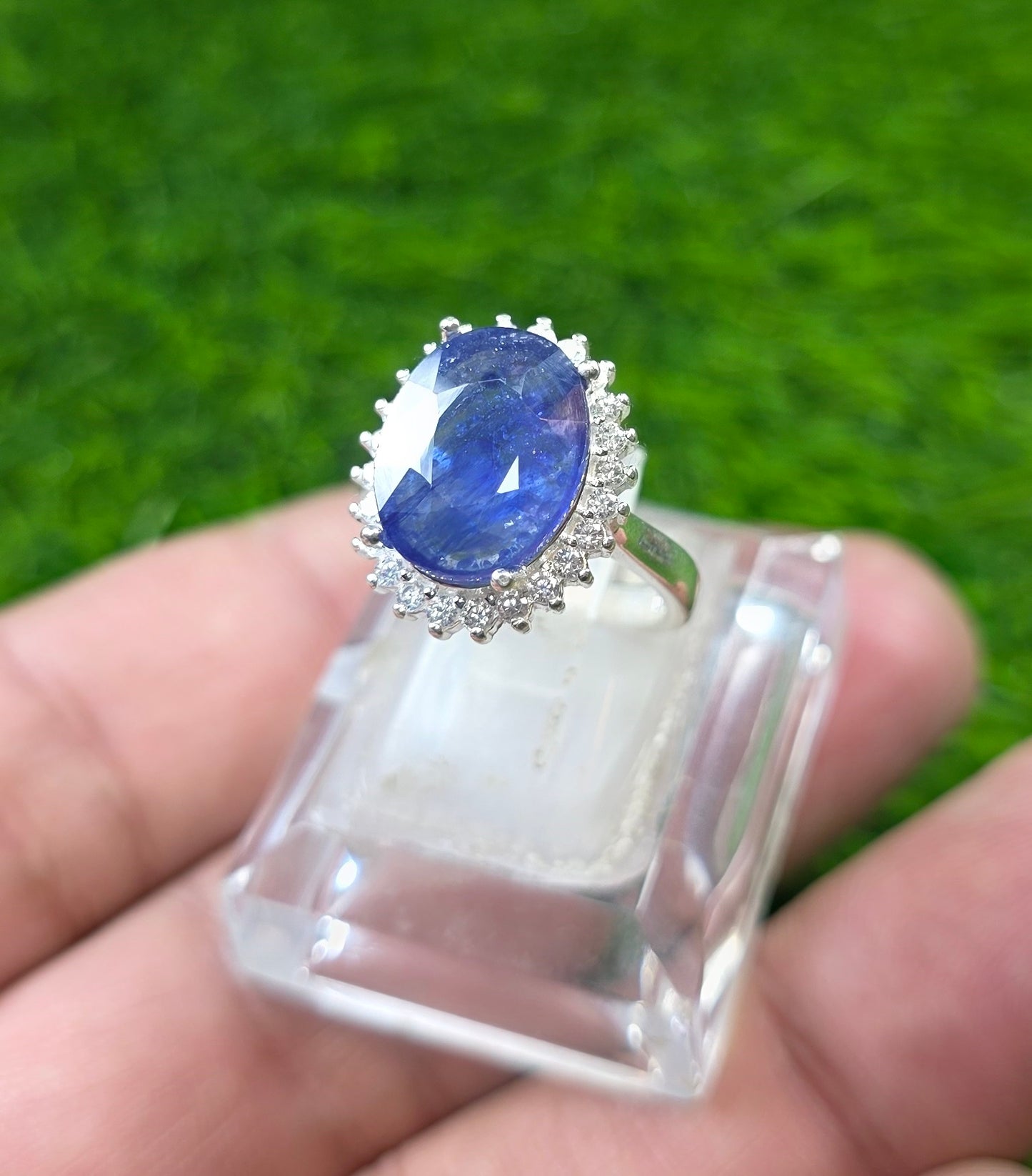 Premium Quality Neelam Ring (Ladies)