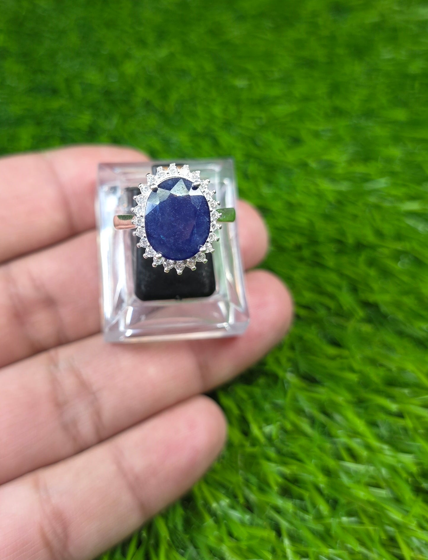 Premium Quality Neelam Ring (Ladies)