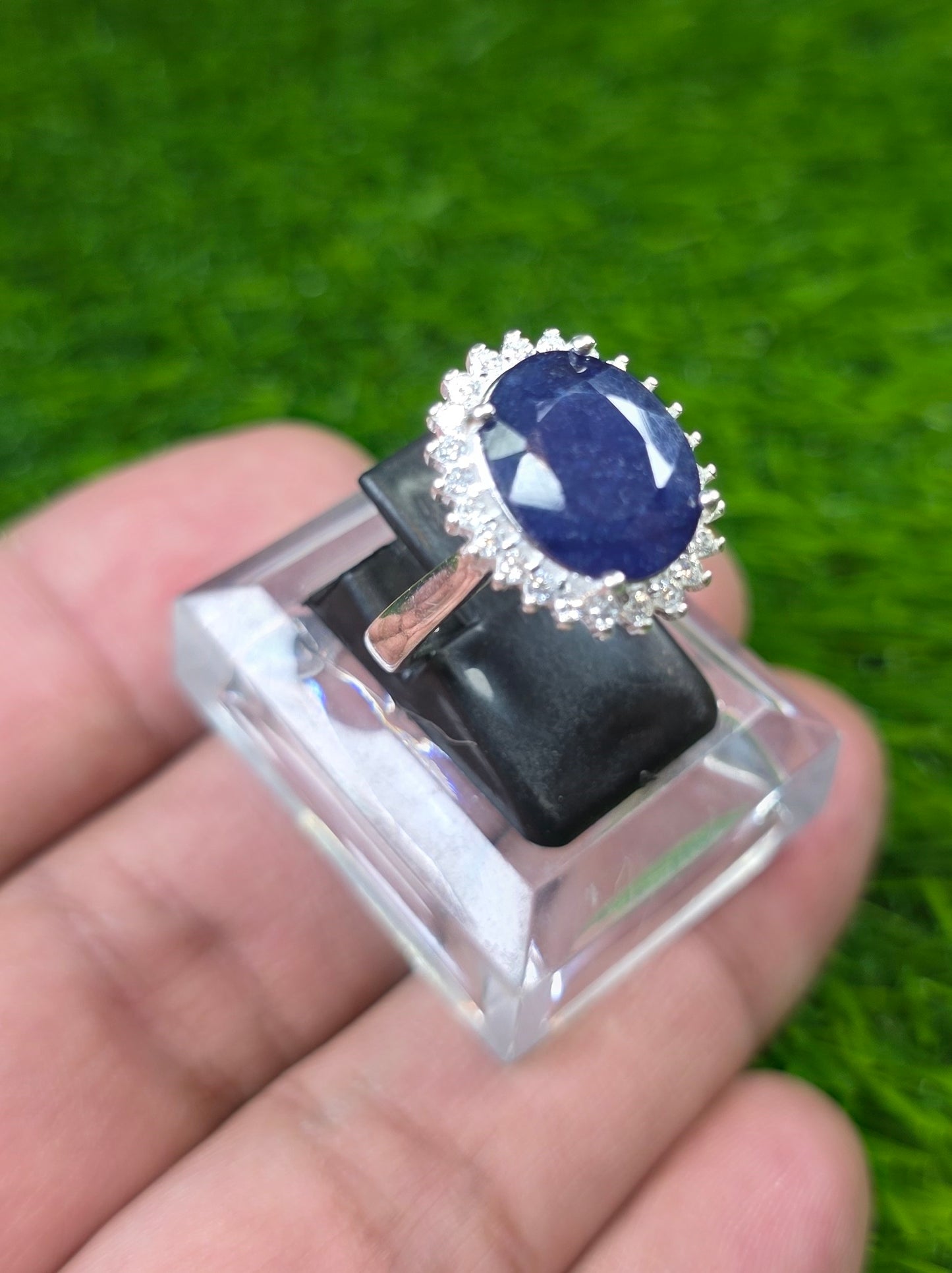 Premium Quality Neelam Ring (Ladies)