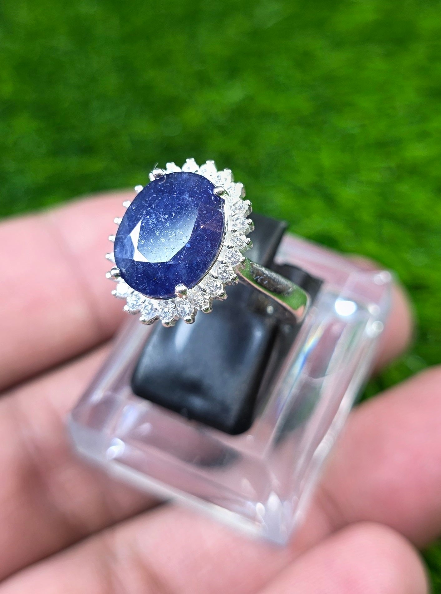 Premium Quality Neelam Ring (Ladies)