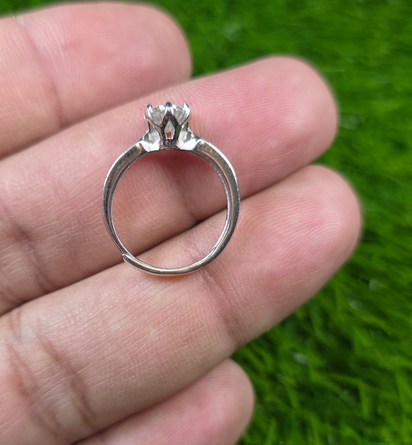Premium Quality White Moissanite Ring (Ladies)