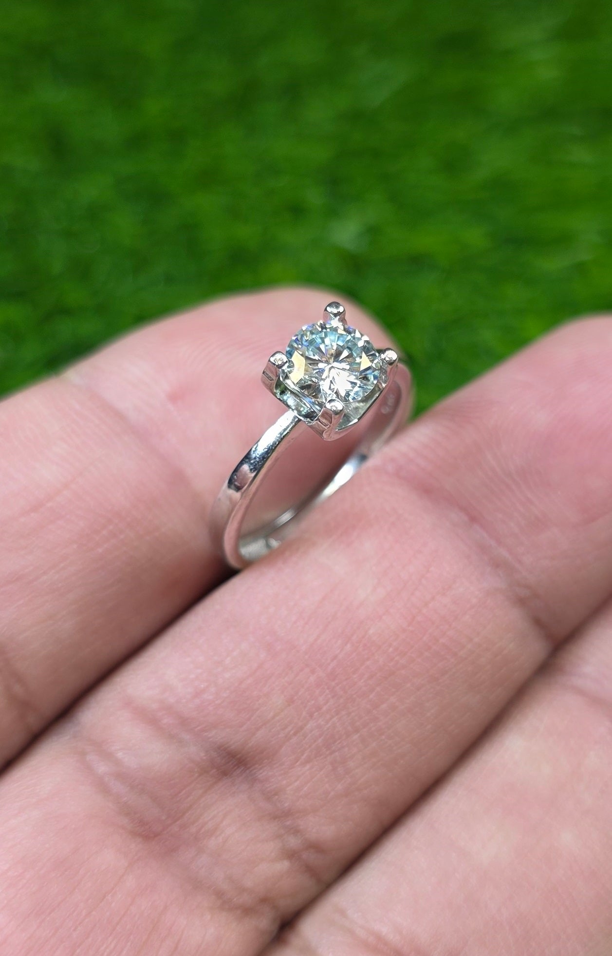 Premium Quality Couple White Moissanite Ring
