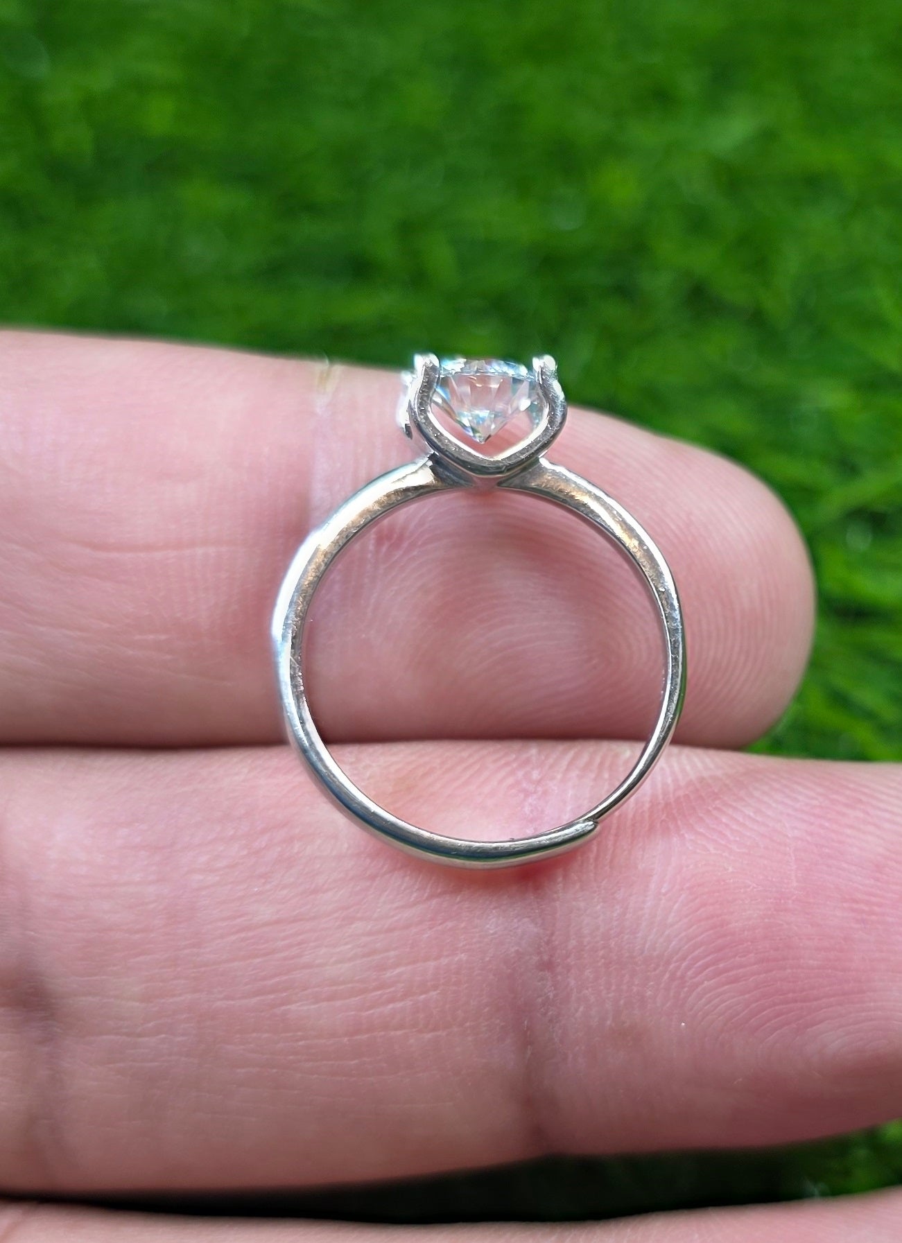 Premium Quality Couple White Moissanite Ring